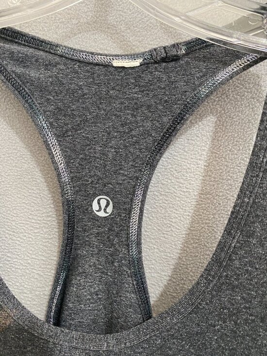 Lululemon Gray Racerback Tank Top Athletic Yoga Workout Sleeveless Top - Picture 4 of 4